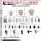 Service Caster 4'' Nylon Swivel 1-3/8'' Expanding Stem Caster Set 2 Total Lock Brakes, 4PK SCC-EXTTL20S414-NYS-2-S-2-138 - alternate 4